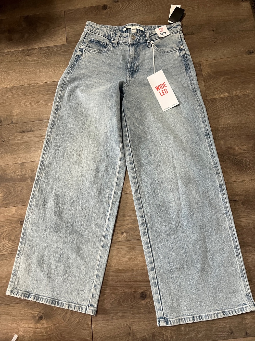 Celebrity Pink Wide Leg Jeans Size 9/29 New